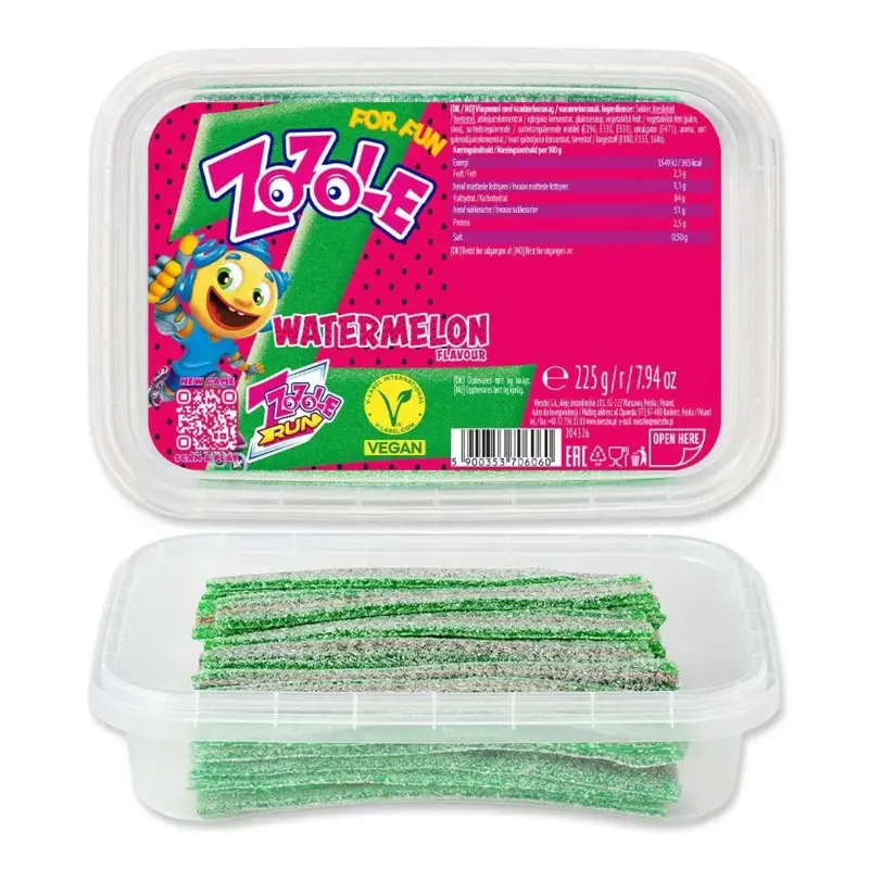 Vandmelon Smag Strips Zozole 225g (Vegan)
