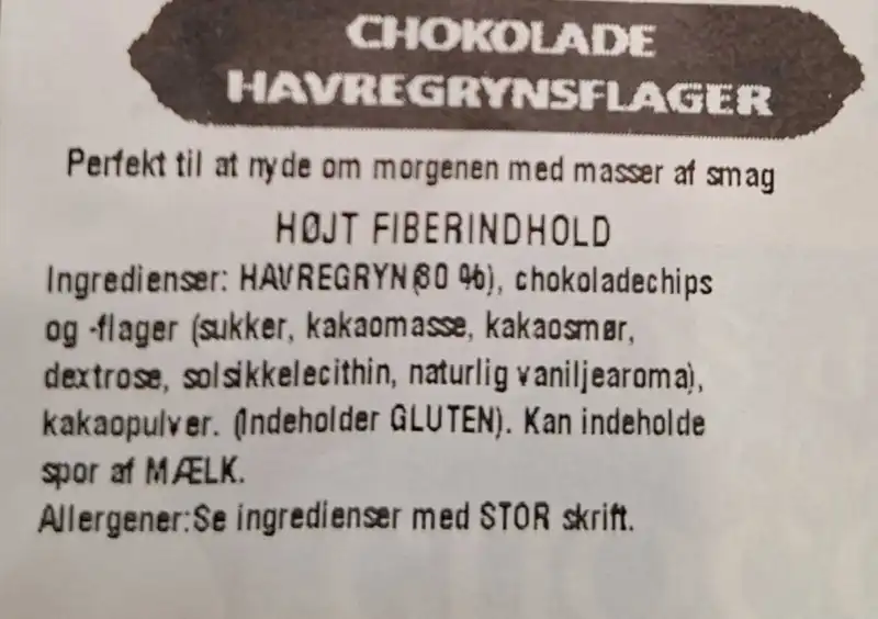 Chokladhavregrynsflingor Alea 500g