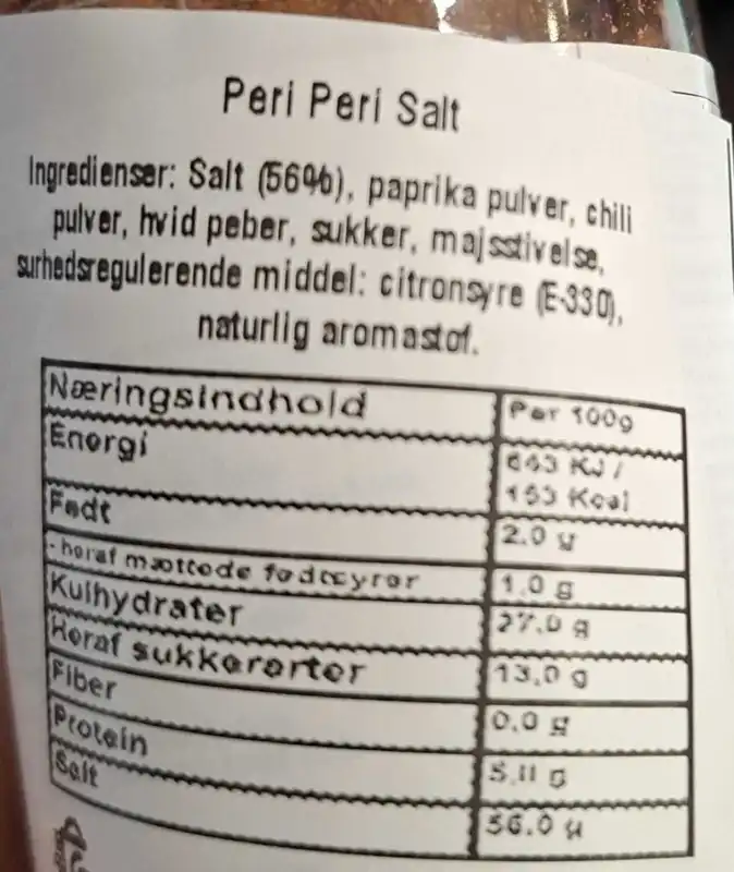 Peri Peri Salt Tooba 140g