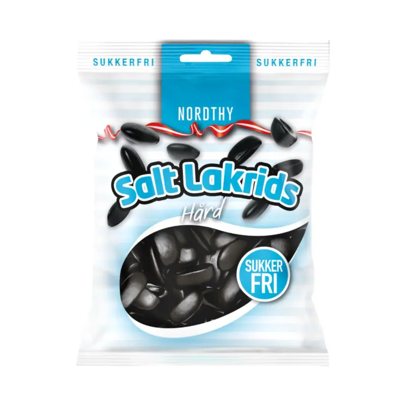 Nordthy Sukkerfri Salt Lakrids, 65g