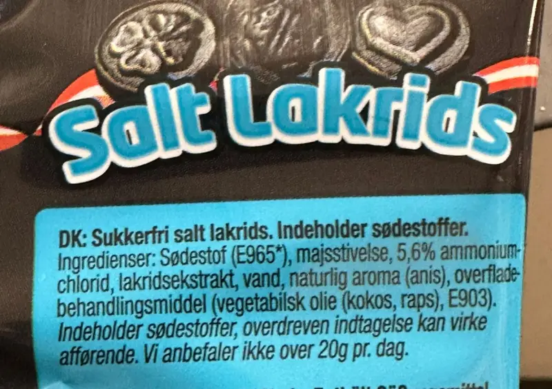 Nordthy Sukkerfri Salt Lakrids, blød, 75g