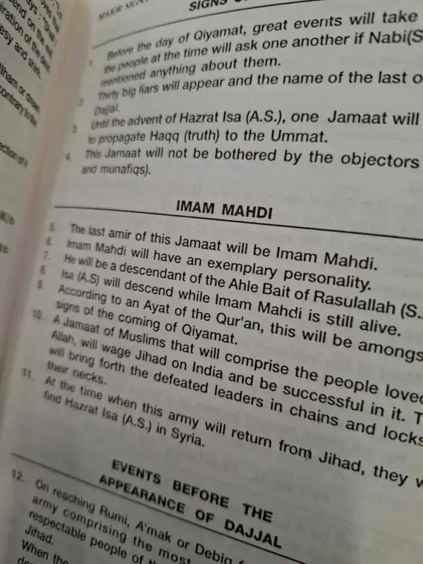 Stora tecken på Qiyamah