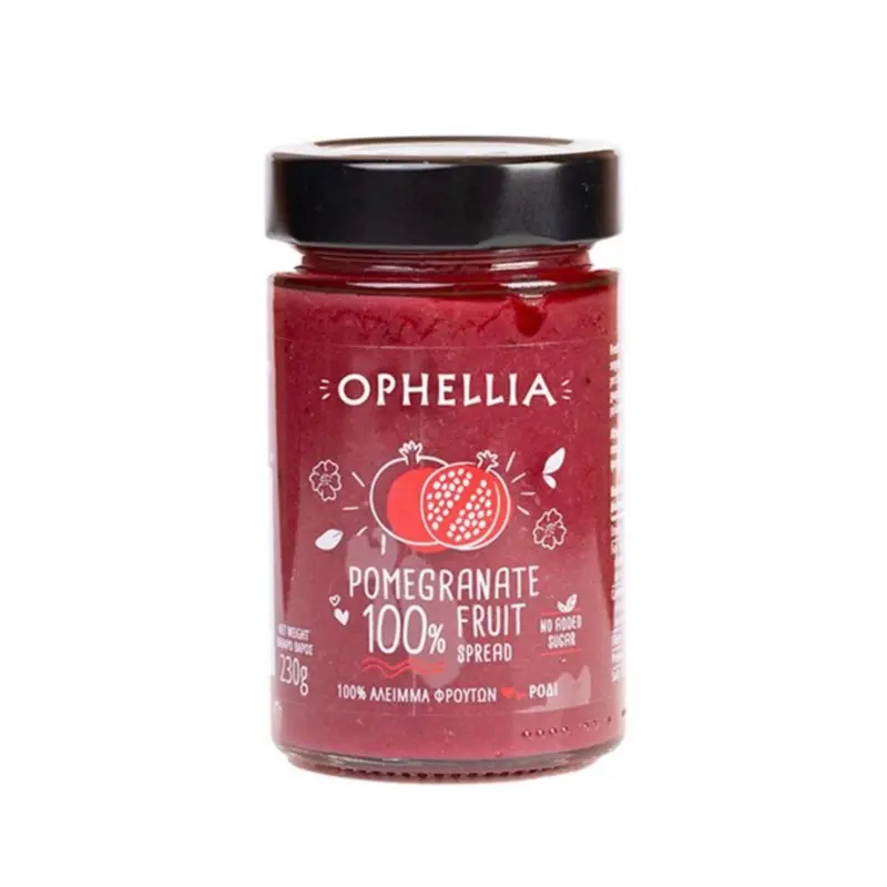 Granatæble syltetøj, 100% frugt, uden sukker, 230g