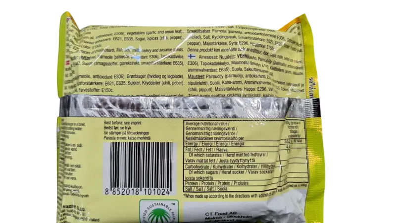 Yum Yum Instant Nudler m. Kylling