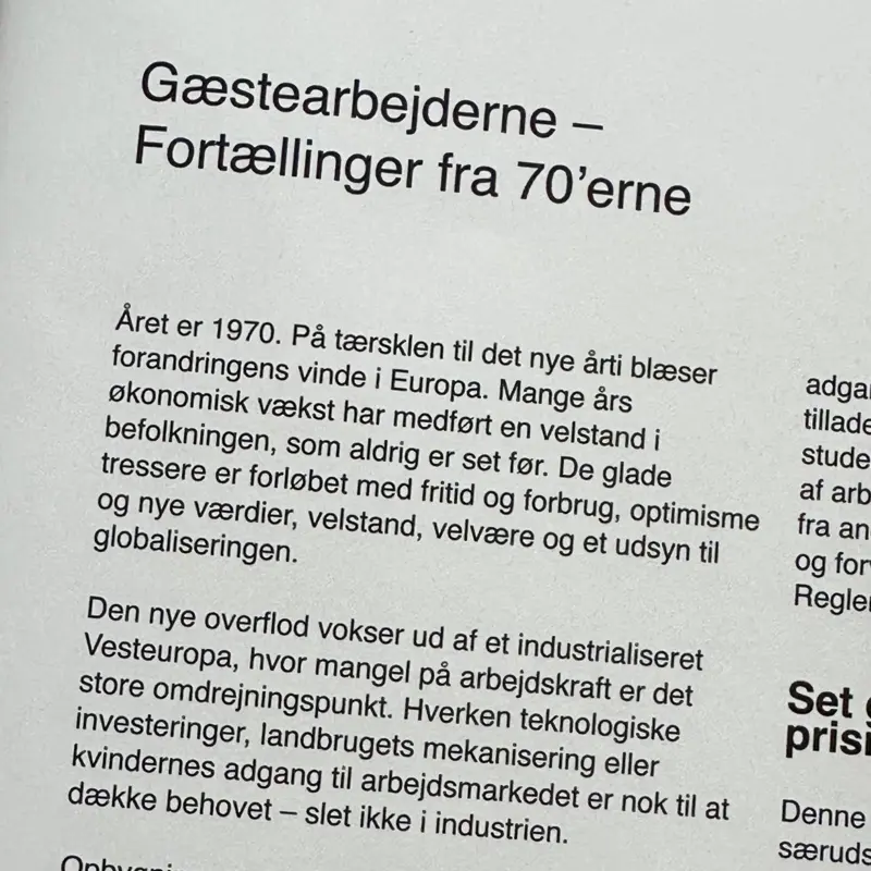 Gæstearbejderne. Fortællinger fra 70'erne