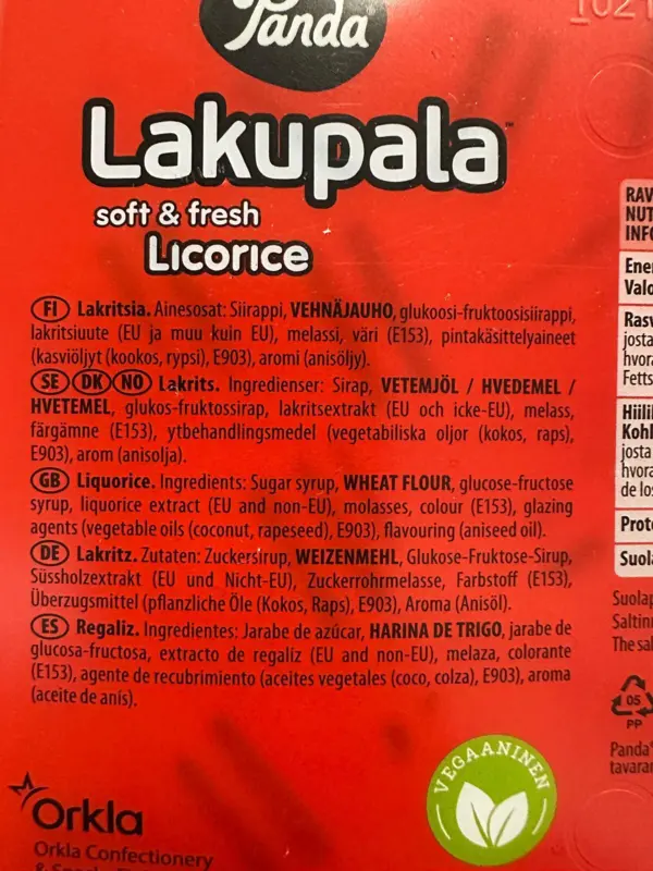 Panda Lakupala, soft and fresh lakrids, 800g