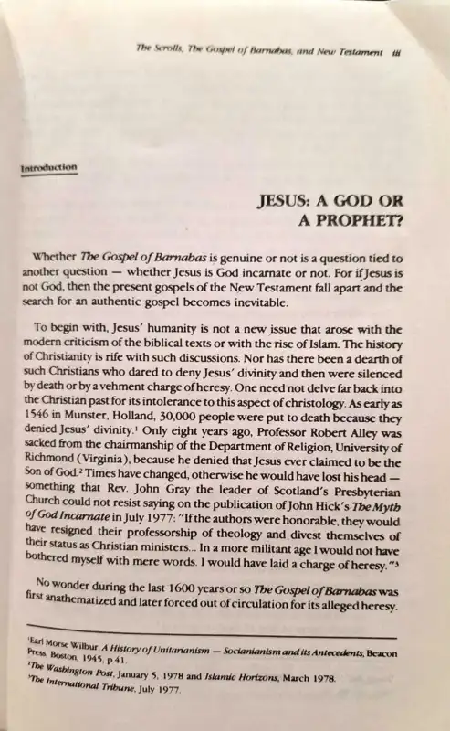 The Dead Sea Scrolls, The Gospel of Barnabas and The New Testament