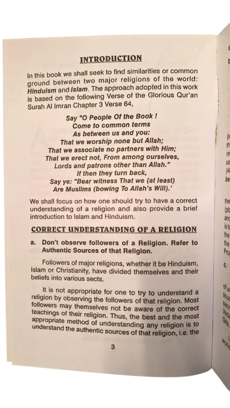 Ähnlichkeiten zwischen Hinduismus & Islam