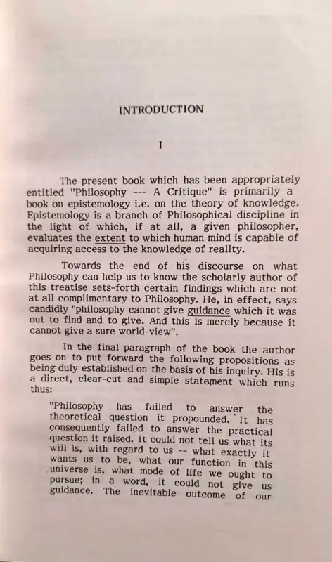 Philosophie — Eine Kritik