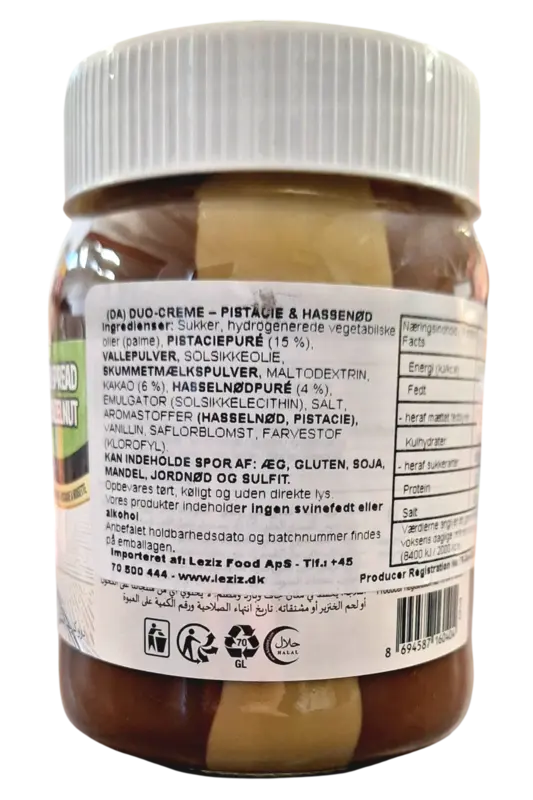 Duo Spread - Pistachie og Hassenød - Kent 350g
