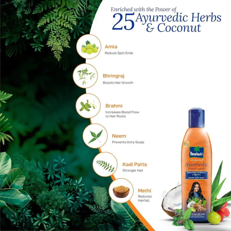 Parachute Advansed Ayurvedic Coconut Hair Oil 180 ml