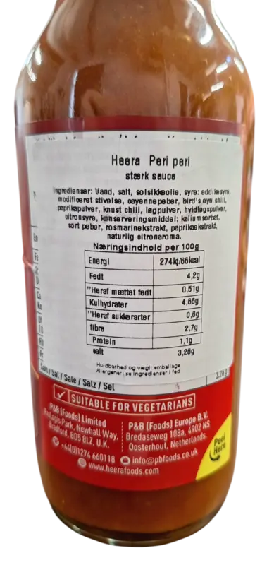 Peri-Peri Hot Sauce - HEERA 250 ml