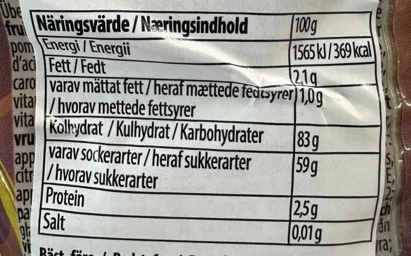 Bebeto Sport-Mix, 80 g