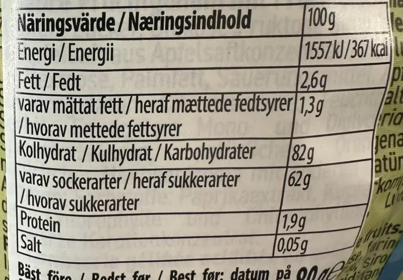 Bebeto Rainbow Bricks Sauer, 80 g