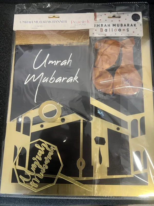 Welcome Home Umrah Mubarak pakke (4 dele)