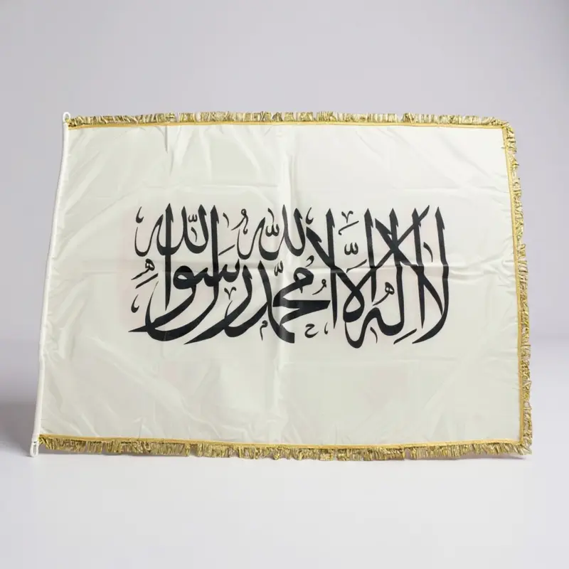 Stort Shahada flag i hvid