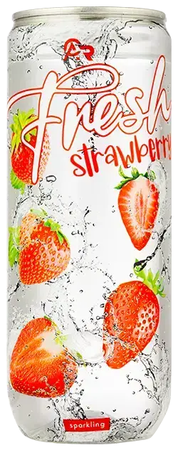 Fresh Jordgubbe, Kolsyrad dryck, 330ml