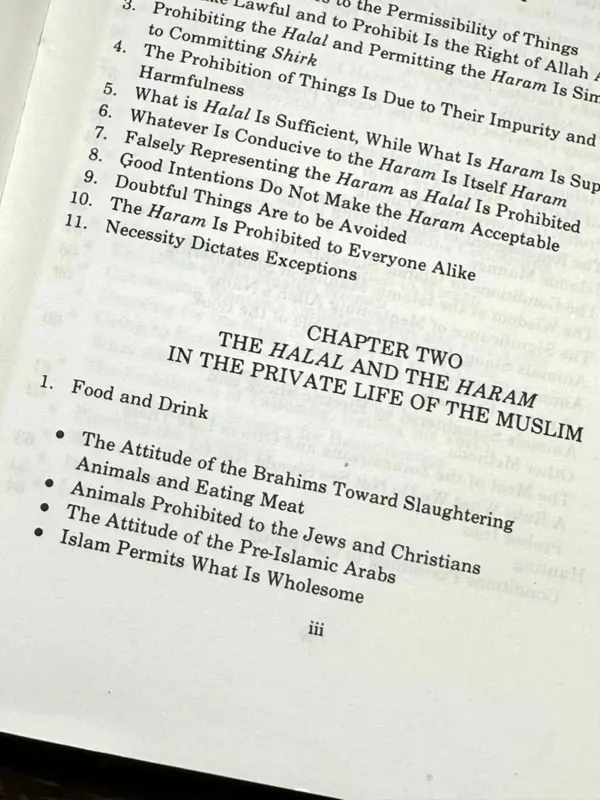 The Lawful and the prohibited in islam