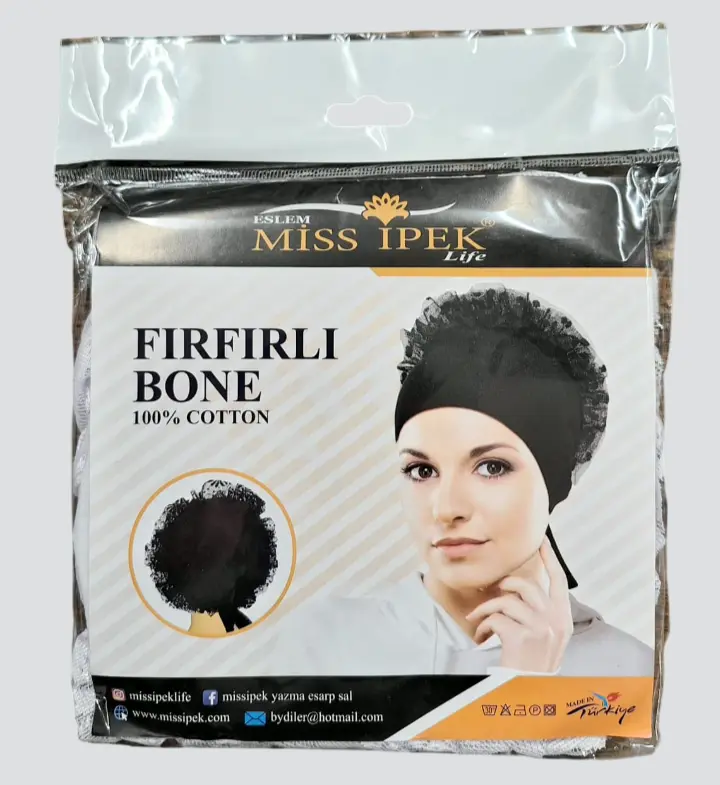 Ruffled Bonnet (undercap)