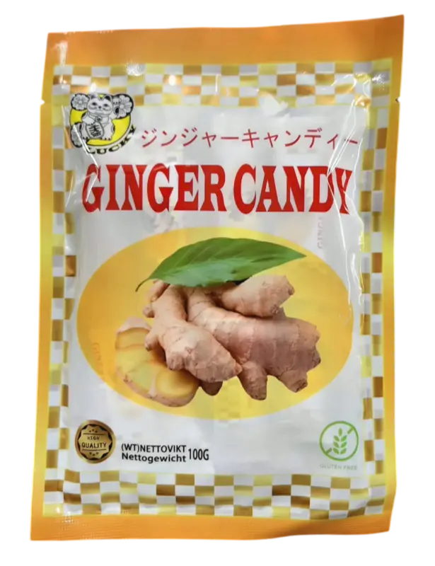 Ginger Candy, Lucky Kat, 100g