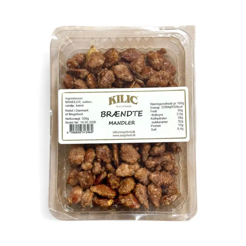 Brændte mandler, Kilic, 200g