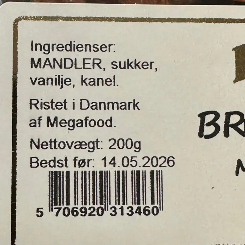 Brændte mandler, Kilic, 200g