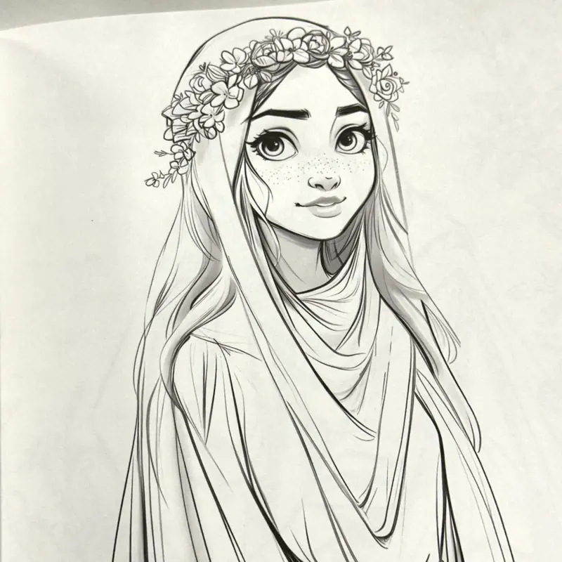 En prinsesse som mig, malebog