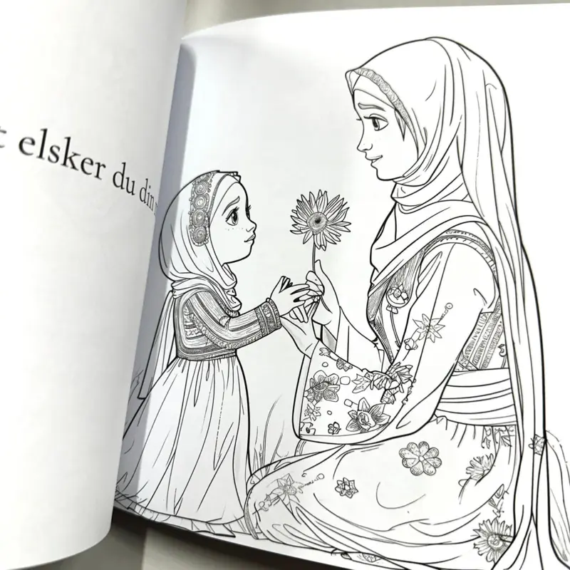 Blomstrende prinsesser som mig, malebog