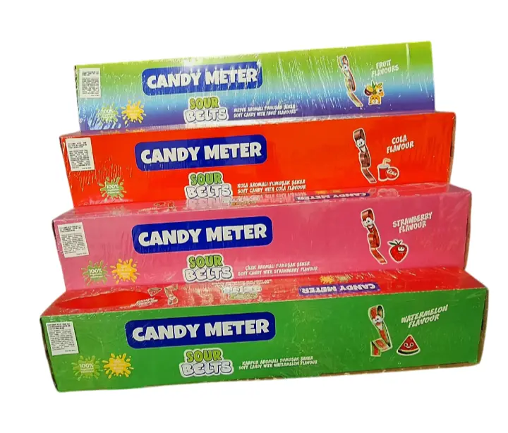 Sour Belt, Candy Meter 1,35 KG (72 stk indpakket slik)