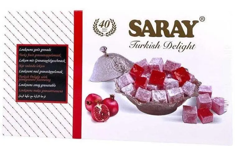 Saray Turkish Delight Lokum, Granatäpple 400 g