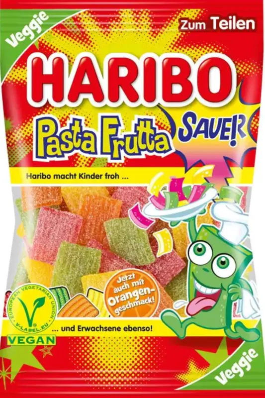 Pasta Frutta Sour, Haribo 85g.
