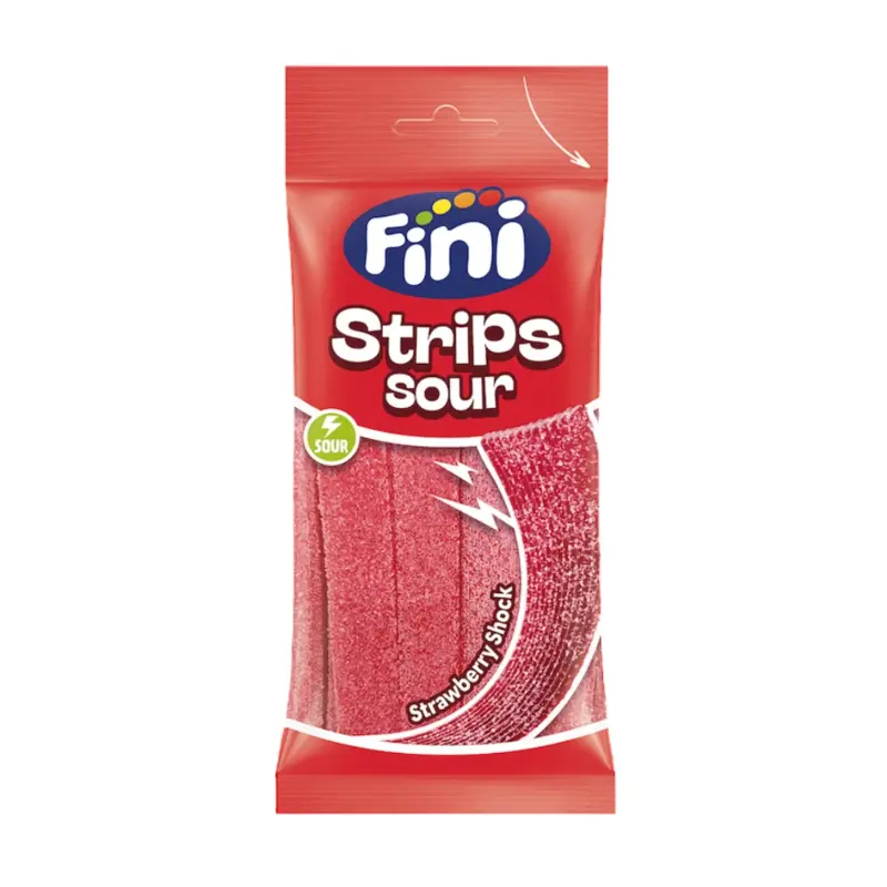 Sura Strips Jordgubb, Fini 75g