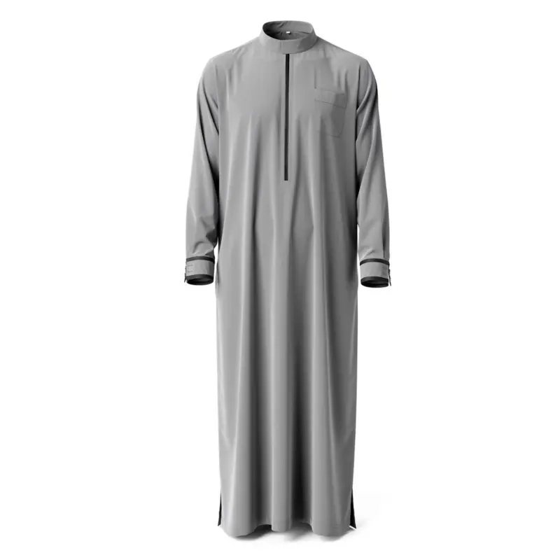 Grå thobe med krave