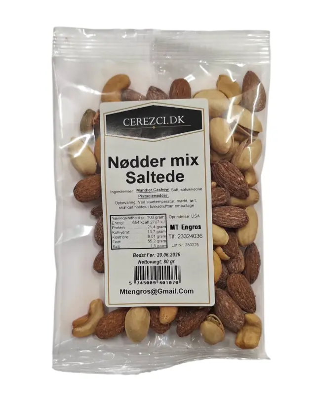 Nødde Mix Saltede, 80g