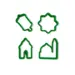 Ramadan Cookie Cutters (4 forskellige farver)