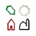Ramadan Cookie Cutters (4 forskellige farver)