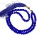 Dunkelblaue Kristall Tasbeeh (99 Perlen)