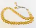 Karamellfarbenes Glas Tasbeeh (33 Perlen)
