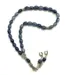 Teardrop Glas Tasbih mit Silberdetails 33 Perlen