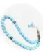 Marine Blue Glas Tasbih 33 Perlen