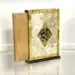 Luksus koranholder med koran i lys/guld marmor look