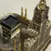Kaaba Mecca Clock Tower dekoration, guld