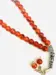 Orange & Gold Glas-Tasbih mit 33 Perlen