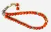 Orange & Gold Glas-Tasbih mit 33 Perlen