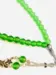 Frozen Green Farvet Glas Tasbih med 33 Perler