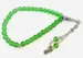 Frozen Green Farvet Glas Tasbih med 33 Perler