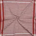 Palästina Schal, Keffiyeh, Rot/Weiß (Danish Version)