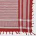Palästina Schal, Keffiyeh, Rot/Weiß (Danish Version)