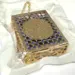 Mini-Koran in Metalldose, Gold/Blau