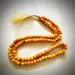 Handgefertigte Tasbih aus echtem Olivenholz mit 99 Perlen